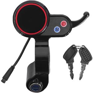 Electric Scooter LCD Display Dashboard Kickscooter LCD Display Panel for H5 Electric Thumb Throttle 6-Pin Speed Controller Accessories with Lock for M4 Scooter
