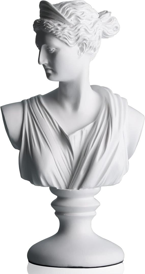 Greek Goddess Statue, Venus Plaster Statue Sculpture, Greek Mythology Sculpture for Home Decoration, Suitable for Living Room, Office, Home Decoration for Shelf