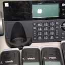 VTech IS8128-51 Super Long Range 5-Handset DECT 6.0 Cordless Phone for Home with Answering Machine, 2300 ft Range, Call Blocking, Bluetooth Connect to Cell, Intercom (Graphite)