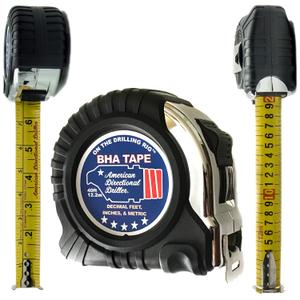 40 Foot Tape Measure  Wide Blade  Engineer Scale, Imperial Inch/Foot, Metric  Bottom Hole Assembly  BHA Tape  Directional Drilling Tape Measure  Class II