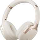 Hybrid Active Noise Cancelling Headphones, Wireless Over Ear Bluetooth, 50H Long ANC Playtime, Rotatable and Foldable, HiFi Audio Deep Bass, Customized EQ via APP, Transparency Mode (Off White)
