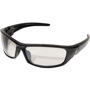 Edge SR111AR Reclus Wrap-Around Safety Glasses, Anti-Scratch, Non-Slip, UV 400, Military Grade, ANSI/ISEA & MCEPS Compliant, 5.04" Wide, Black Frame/Anti-Reflective Clear Lens, One Size