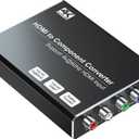 4K HDMI to Component Converter with Scaling Function, HDMI to YPbPr Converter Support 4K/60Hz Input, Support 480i/576i Component Output, Compatible with DVD/PS3/PS4/PS5/Amazon Fire TV Sticks