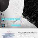 WULFUL Women's Winter Coats Lightweight Warm Thicken Puffer Jacket Waterproof Quilted Winter Jackets with Removable Hood (Large, White)