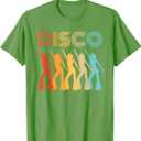 Disco Diva Themed Party 70s Retro Vintage 70's Dancing Queen T-Shirt (Green) M