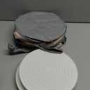 Reallnaive 2 Sets 11" x 7" Round Pie Carrier with Insulated Casserole Carriers with Lid and Detachable Handle Reusable Insulated Lunch Cooler Bag for Picnic Thanksgiving Christmas, Gray