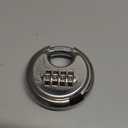 Discus Combination Lock,Heavy Duty Stainless Steel Disc Combination Padlock for Storage Unit, Sheds, Garages and Trailer