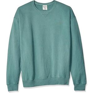 Hanes Originals Fleece, Garment Dyed Pullover, Crewneck Sweatshirts for Men Cypress Green L