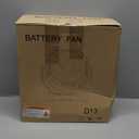 40000mAh Battery Operated Camping Fan, Rechargeable Fan High Velocity, Portable Fan With Remote & Timer - Battery Powered Fan for Car Travel RV Camping Gear Hurricane Emergency Power Outage Essentials (D13-Orange)