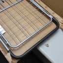 dbest Products Cruiser Cart Deluxe 2 - Foldable Shopping Cart with Wheels & Brake System - Heavy Duty Collapsible Utility Cart for Groceries & Laundry - Holds 100 lbs - Silver, Alloy Steel