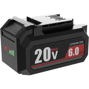6.0Ah 20V Lithium Battery Replacement for Skil 20V Battery, Compatible with PWRCORE 20 Series Tools & BY519601 & BY519702 Batteries