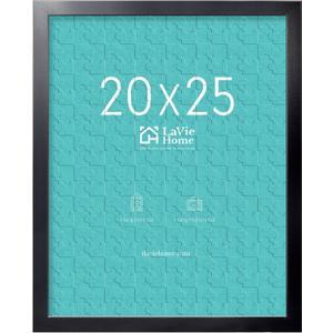 LaVie Home 20x25 Picture Frame Black, Puzzles Frame for Wall Decoration, Classic Black Minimalist Style Suitable for Decorating Houses, Offices, Hotels, Puzzles Posters Photos or Artwork1 Pack