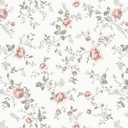 16.1"393" Floral Peel and Stick Wallpaper Vintage Rose Flower Contact Paper Boho Pink and Beige Wallpaper for Cabinets Waterproof Self Adhesive Removable Wallpaper for Bedroom Vinyl