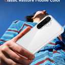 FNTCASE for Samsung Galaxy A37-5G Case: Clear A36 Phone Cases with Screen Protector Compatible with Magsafe Slim Anti Yellowing Rugged Shockproof Protective Transparent Cell Cover (Clear)