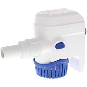 Rule-Mate Automatic Submersible Bilge Pumps 12V RM500B- 500GPH with Auto Sense Intelligence - Thermal Cut-Off & Backflow Prevention - Compact Design for Boats - Easy Install Threaded Discharge (Standard)