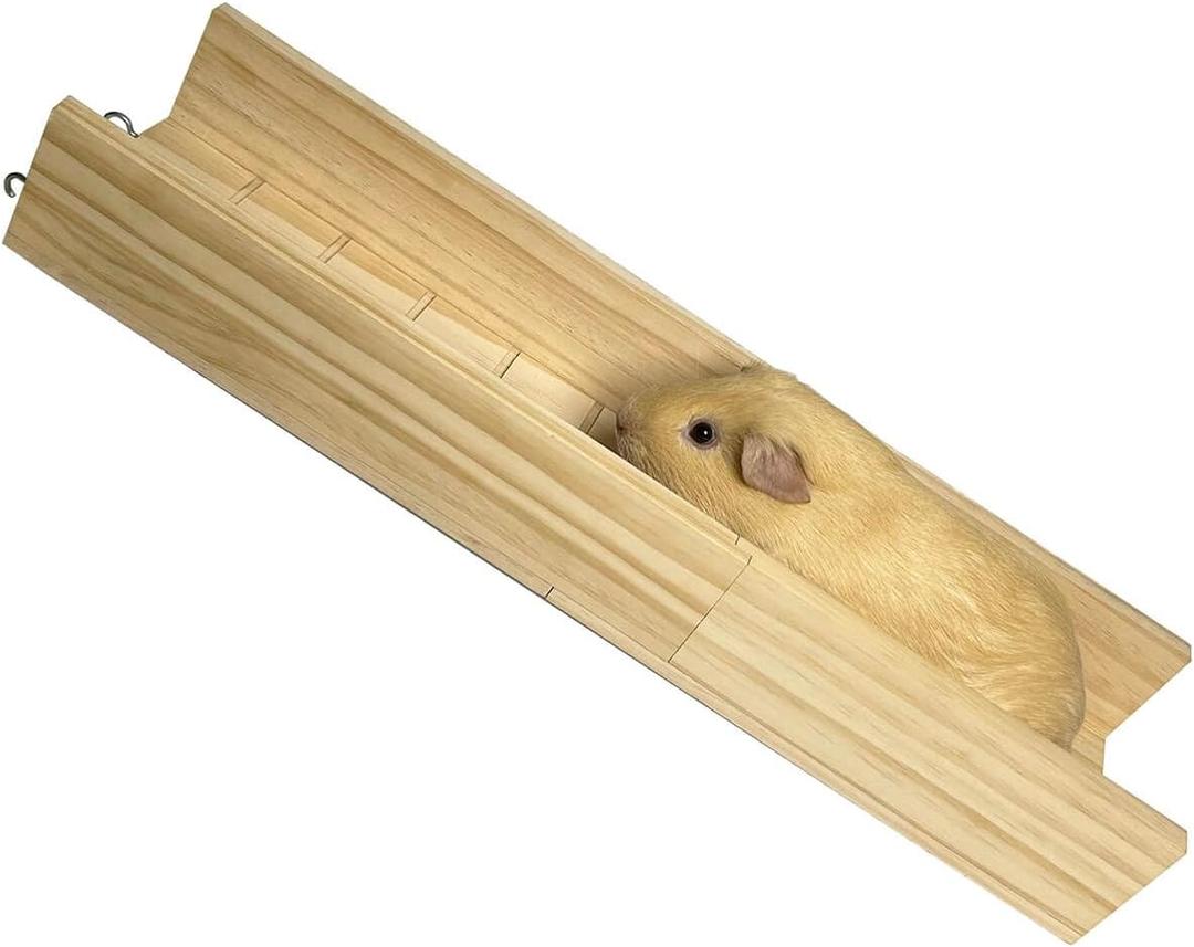 Guinea Pig Bridge, Small Animal Wooden Ladder Ramp, Guinea Pig Cage Ramp Bridge, Guinea Pig Cage Accessories for Guinea Pigs, Ferrets, Chinchillas (Medium) (50 cm)