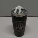 Father's Day Gift for Dad, Grandpa, Husband & Mechanics 20oz Black Tumbler | I Fix Stuff & I Know Things - Funny Christmas Birthday Gift for Men | Dad Gifts