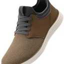 VILOCY Mens Slip On Casual Dress Shoes Hands Free Fashion Sneakers Mesh Tennis Walking Work Shoes Comfortable Breathable Lightweight Non Slip