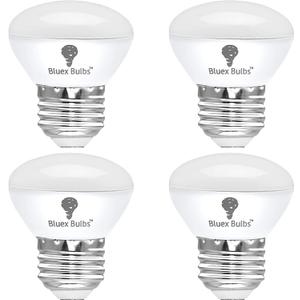 4 Pack R14 LED Bulb 4W E26 Base Mini Reflector Floodlight Light Bulb Dimmable 5000K Daylight - 40W Equivalent - Mini Light Bulbs, Short Light Bulbs, Curio Cabinet Light Bulb, R14 Bulb Flood Light (5000k - Cool White)
