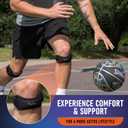 PhysFlex 2 Pack Patella Knee Brace - Knee Support and Pain Relief, Running, Hiking, Basketball, Jumpers Knee, Tendonitis, Adjustable Strap Patellar Tendon Stabilizer (Beige)