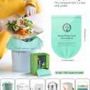 AYOTEE 150 Count Compostable Trash Bags 1.2 Gallon Small Trash Bags, Small Compost Bags for Countertop Bin, Unscented Biodegradable Trash Bags Small Garbage Bags for Bathroom Home Kitchen Office
