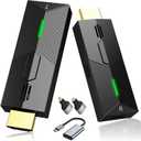Wireless HDMI Transmitter and Receiver, Plug & Play 4K Decording, Portable 2.4G/5G Wireless HDMI Extender Kit for Streaming Video and Audio to Monitor from Laptop/PC/TV Box/Projector (30M)