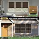LazBlinds Cordless Bamboo Roman Shades, Privacy Blinds for Interior Windows, Room Darkening Roll Up Bamboo Blinds for Home & Patio, 34" W x 64" H, BDP-Espresso