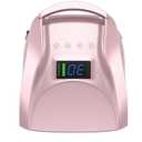 96W Red Light Nail Lamp Nail Dryer Lamp Rechargeable for Nails Eyes Protection UV Lamp for Gel Nails Gel Nail Polish Curing Dryer Home Salon Tool,Pink