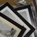 5x7 Picture Frame (4 Pack, Black) Made of Real Glass and Wooden Frame - Display Pictures 4x6 with Mat or 5x7 Without Mat, 5 by 7 Photo Frames TableTop Display and Wall Mounting, 1 Frame is Broken