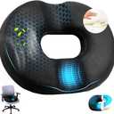 Mullow Donut Pillow | Seat Cushion| Hemorrhoid Pillow |for Tailbone Pain Relief Butt Cushion Postpartum Pressure Sciatica Hip Coccyx Desk Chair for Long Sitting Home Office