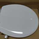 Clirass Elongated Heated Toilet Seat with Night Light, Three Temperature Settings Heated Seat,70 in Power Cord, Fit Elongated Toilet, Cold Water Bidet Function Toilet Seat With Slow Close