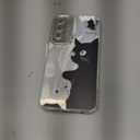 Toycamp Compatible with Samsung Galaxy A15 5G Case - Cute Glitter Black White Cat A15 5G Phone Case with Bling Camera Lens Protector Laser Holo Galaxy A15 5G Cover for Women Girly