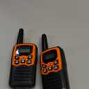 Walkie Talkies, MOICO Long Range Walkie Talkies for Adults with 22 FRS Channels, Family Walkie Talkie with LED Flashlight VOX LCD Display for Hiking Camping Trip (Orange 2 Pack)