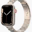 MoKo Thin Band Compatible Apple Watch Band Ultra3/2/1 49mm/Series 11/10/9/8/7/6/5/4/3/2/1/SE3/SE2/SE 46/45/44/42/41/40/38mm,Slim Stainless Steel Wristband Metal Replacement Adjustable Strap