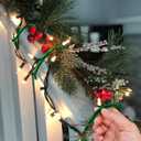 2 x 200PCS Christmas Garland Ties for Banister,15.7in Flexible Adjustable Holiday Garland Ties Green for Xmas Stair Home Decor Craft