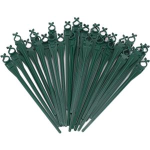 JTLB Christmas Light Yard Stakes Universal 9inch Tall Sturdy Plastic Ground Lights Stakes for C7 C9 Holiday Lights Lawn Patio Path Walkway Decorations 50pcs (Green)