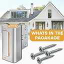 Door Reinforcement Lock Withstands 800lbs Strong Alloy Home Security Door Lock with 8 Screws, Child Safe & Easy 5-Min Install, Quick Emergency Release for Ladies, Elderly & Home Protection