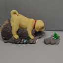 Real Dog Gutter Downspout Extender Statue, Garden Animal Decor Gutter Extension, Splash Block, Eco-Friendly Resin, Outdoor Decor Sculpture, Gutter Diverter Rain Perfect for 3"x4" Downspout