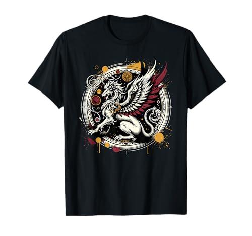 Urban Grunge Griffin Griffon Gryphon T-Shirt, Black Small
