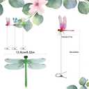 2 x 6 PCS Dragon Fly Clips for Bugs Repellent, Dragonfly Clip Bug Repellent, Dragonfly Clips to Keep Bugs Away for Garden Stakes Decor Yard Ornaments for Hat & Horse, Fly Scare Devices for Indoor Outdoor