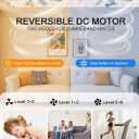 JSAITEE 52 inch Ceiling Fan with Light, 6 Speeds Reversible Low Profile Ceiling Fan with Light and Remote/APP Control, 3 Color Temp+Dimmable RGB, 8 Blades, Flush Mount Quiet Ceiling Fans, Nickel