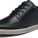 Jousen Men's Leather Fashion Sneakers Retro Dress Business Casual Shoes for Men