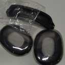 AirPods Max Case Cover,Anti-Scratch Ear Pad Case Cover/Ear Cups Cover/Headband Cover for AirPods Max, Clear Soft TPU and Silicone,Skin Scratch Proof (3 in 1 Silicone & TPU, 3PC, Glitter Black)