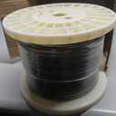 BLIKA 600FT 1/8" Black Stainless Steel Cable, T316 Marine Grade