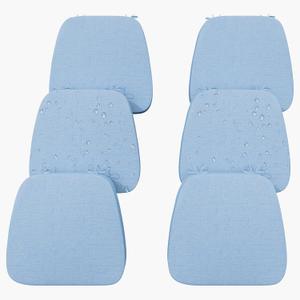 17'' x 16'' x 2.5"Thick Chair Cushions for Dining Chairs, 6 Pack WaterProof Easy Clean Kitchen Chair Pads with Ties and Non-Slip Backing - 30D High Elastic Foam Soft Kitchen Chair Cushions