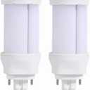 SATZOL 9W GX23-2 LED Bulb, 900LM Cool White 2Pin LED PL Bulb, PLS-13W CFL Equivalent, Super Bright Plug and Play LED Bulb Compatible with The Magnetic Ballast, 2 Pack (Cool White 6000K)