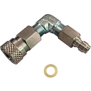 Male Female 8mm Quick Disconnect 90 Degree Connect Adapter QD Stainless Steel