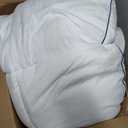 Niagara Sleep Solution 100% Cotton Top Queen Size Mattress Pad, Pillow Top | Cloud-Like Soft Mattress Topper, Breathable Cover, 20" Deep Pocket, Back Pain Relief, Perfect for Hot Sleepers, White