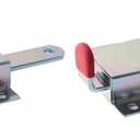 2 Pack Heavy Duty Rolling Garage Door Locks, Inside Garage Doors Deadlock, Colored Zinc Alloy Garage Door Lock, Side Mounted Manual Garage Door Lock (2pcs)