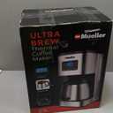 Mueller Ultra Brew Thermal Coffee Maker, 8 cup (34oz) Carafe, Keep Warm, Auto Shut-Off, LCD Display Coffee Machine, Programmable, Delay Brew Function, Stainless Steel
